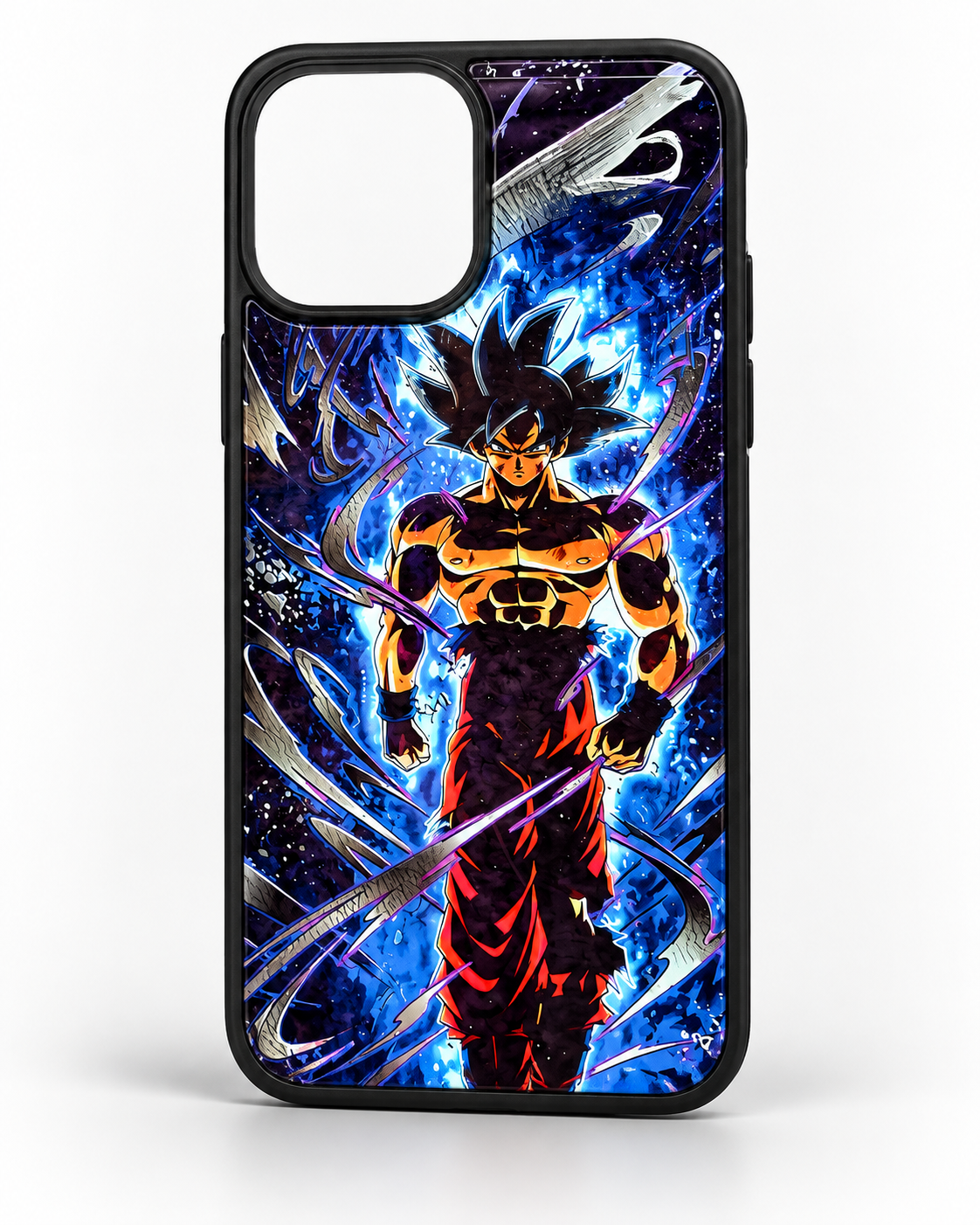 Funda con Goku Ultra Instinto en tonos azules